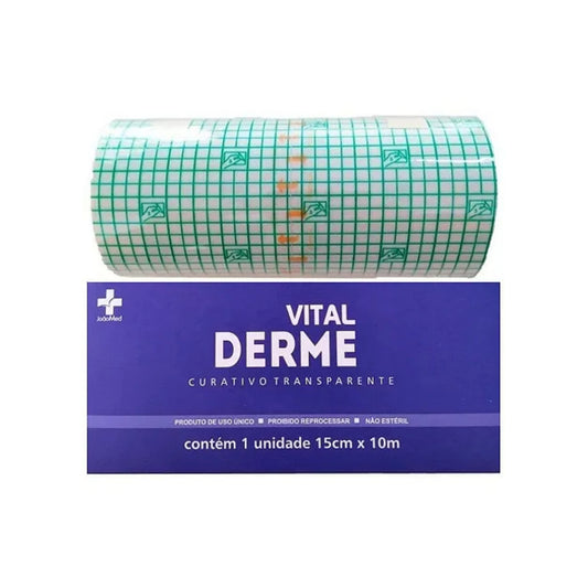 VITAL DERME FILME TRANSPARENTE IMPERMEÁVEL 15CM X 10M