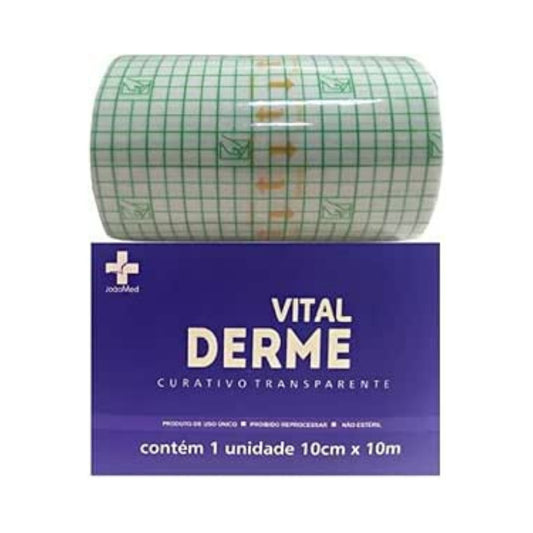 VITAL DERME FILME TRANSPARENTE IMPERMEÁVEL 10CM X 1M