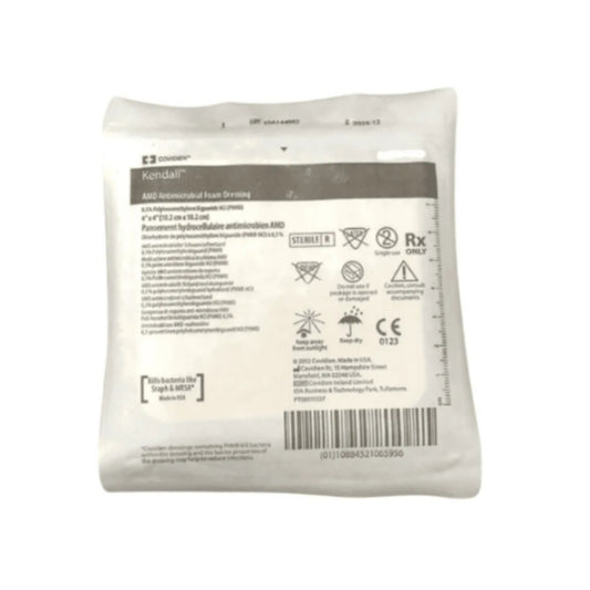 Espuma Antimicrobiana em Poliuretano com PHMB 0,5%  10,2cm x 10,2cm