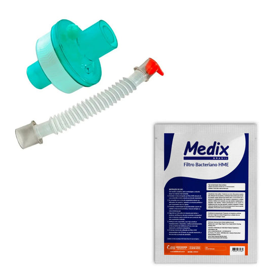 FILTRO BACTERIANO RESPIRATÓRIO HMEF ADULTO UN MEDIX